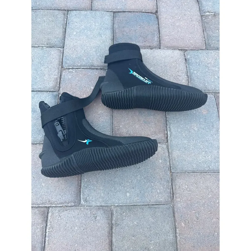 Jsnorklet Diving Wetsuit Booties w/ Anti-Slip Sole for Water Sports Unisex